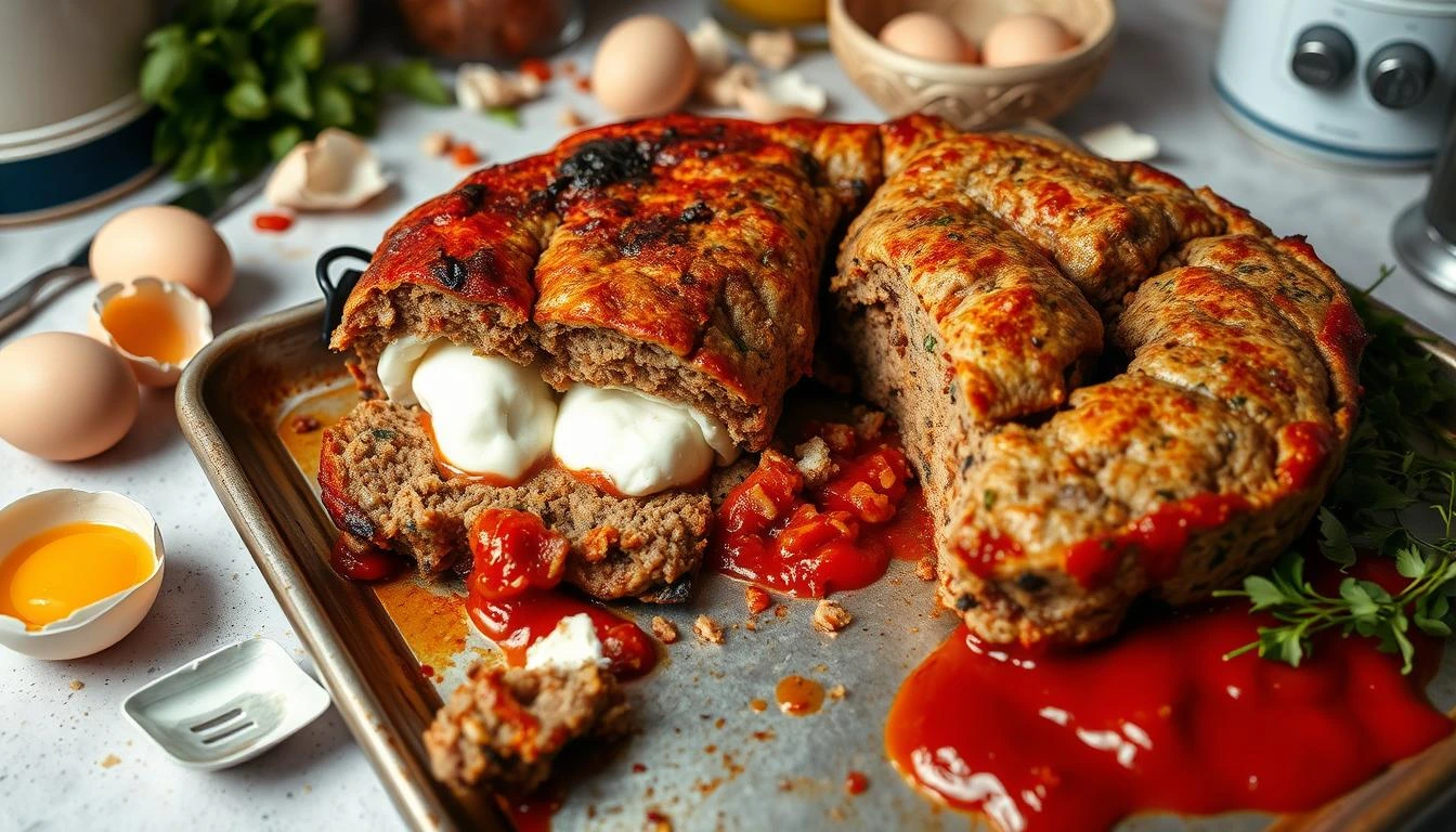 italian meatloaf recipe stuffed mozz