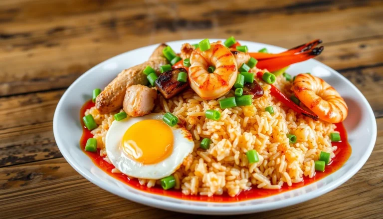 fried rice with egg chicken and shrimp recipe