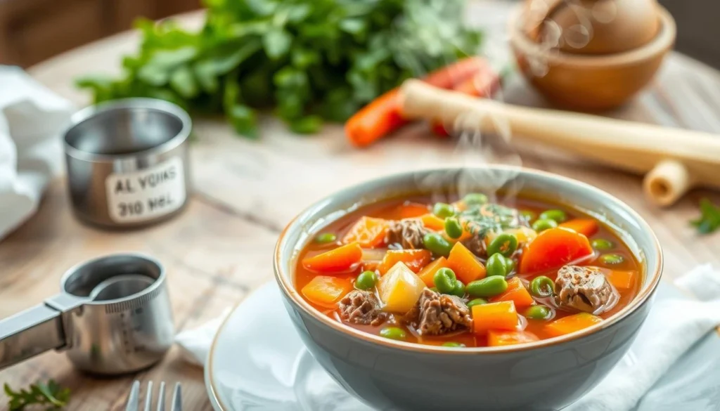 calories in vegetable beef soup