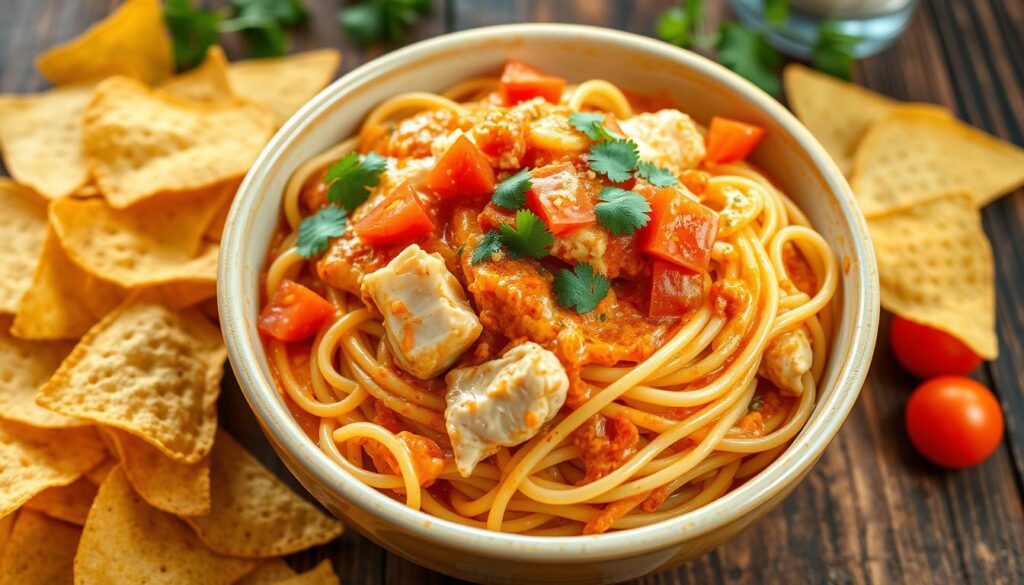 rotel chicken spaghetti recipe