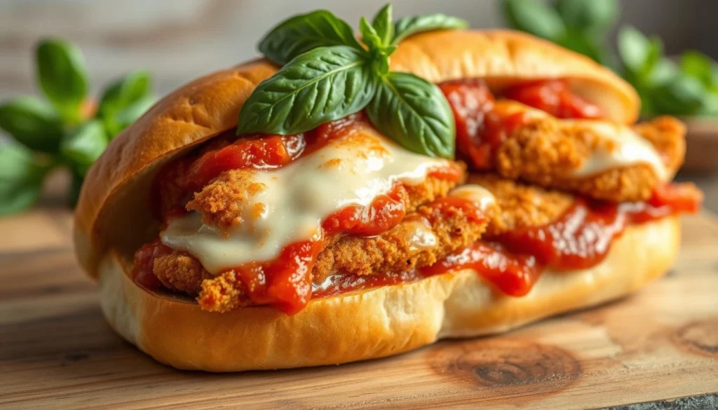 chicken parmesan sub