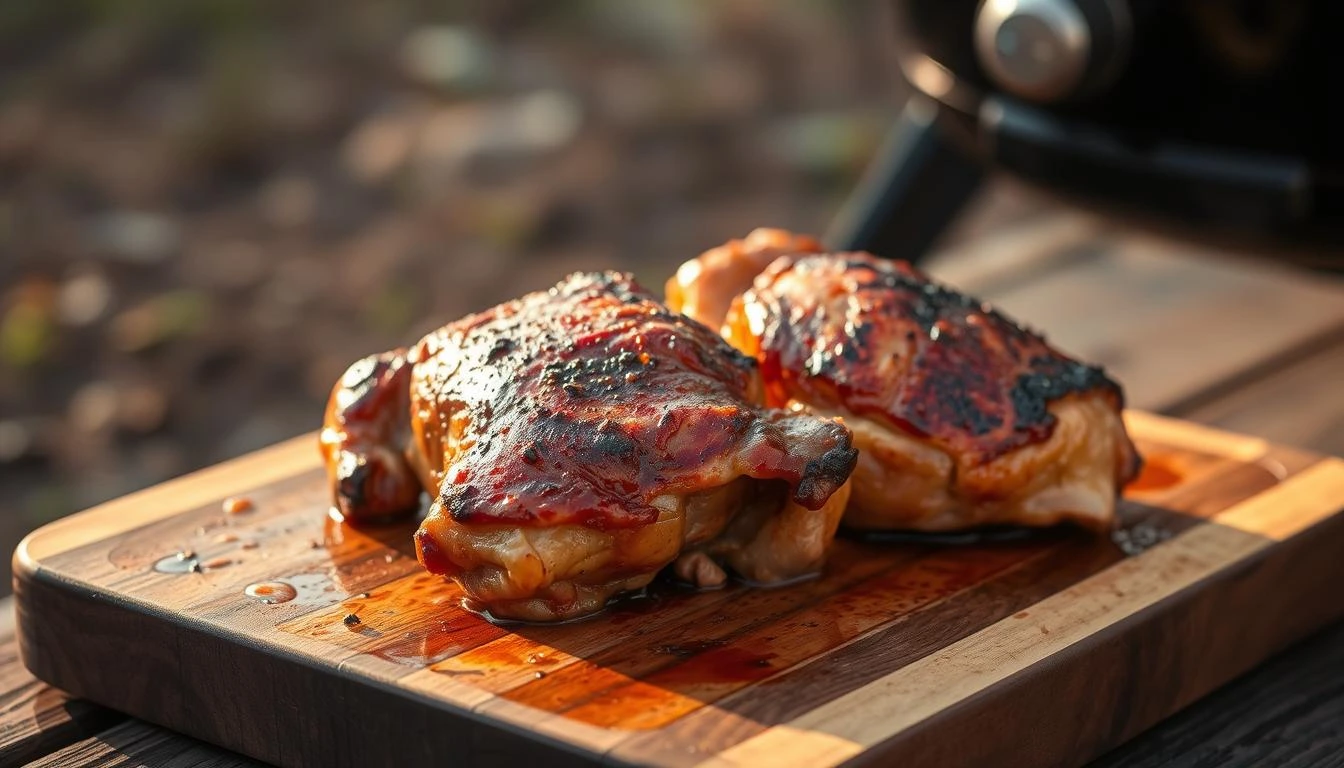 traeger smoked chicken thighs