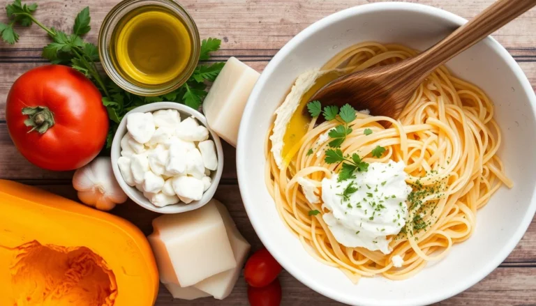 pasta sauce with butternut squash and ricotta