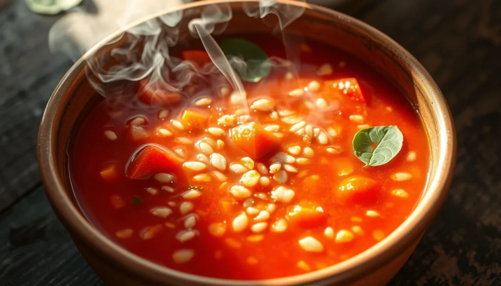 tomato rice soup