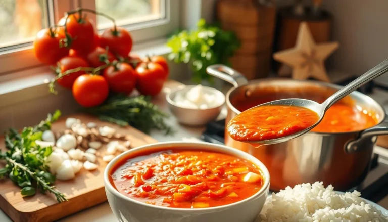 tomato rice soup